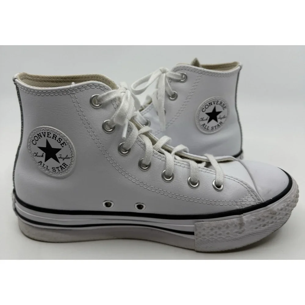 Converse Chuck Taylor All Star Lift High Top Sneaker Little Kid White/Black Sz 3